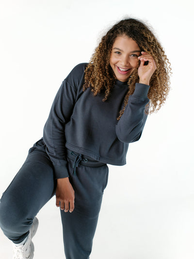 Bamboo - All-Day Cropped Sweatshirt - Positive Outlook Clothing