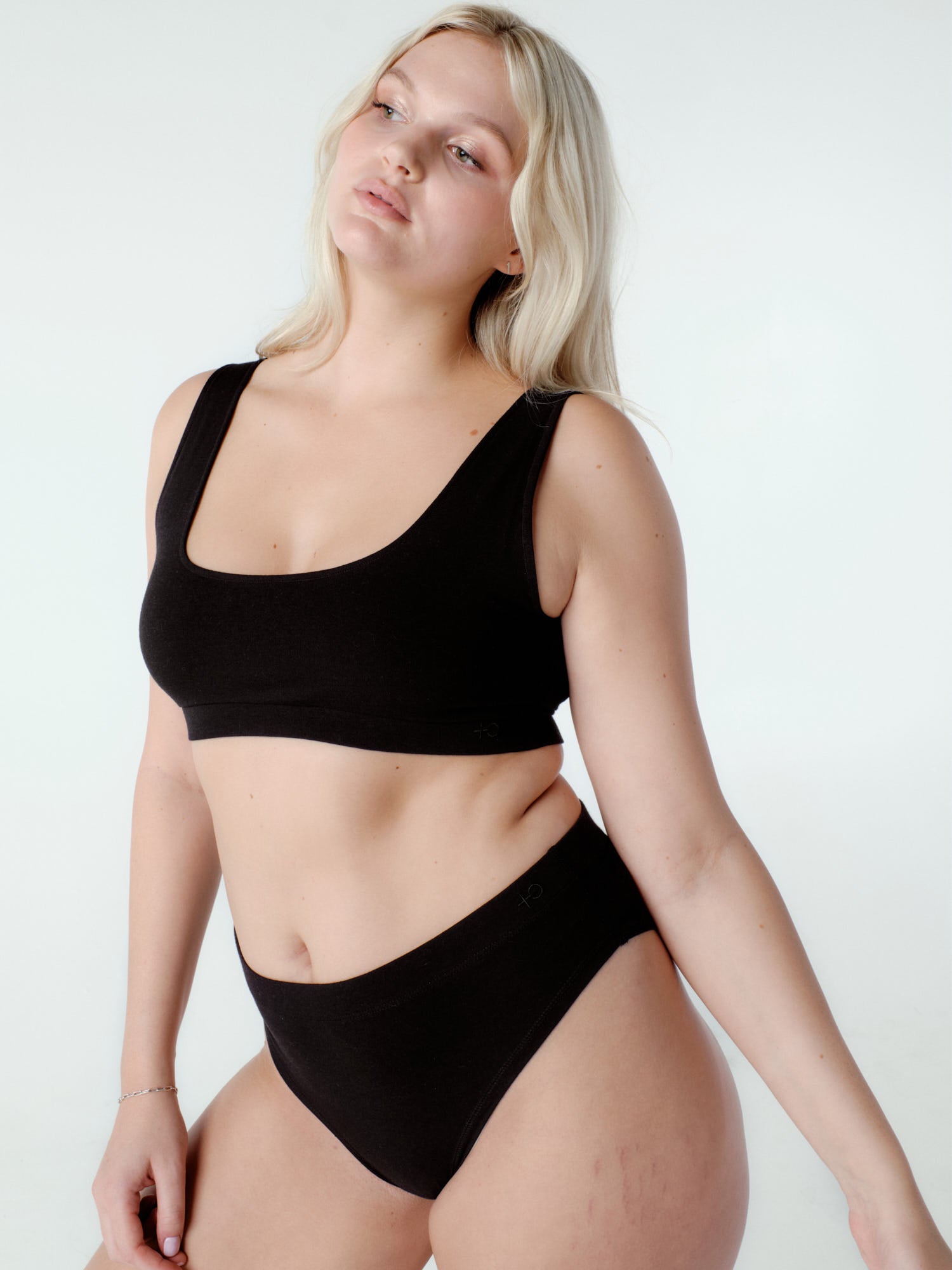 Womens bamboo underwear black